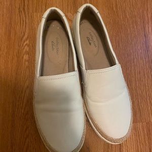 Clarks comfort slip on sneakers